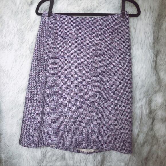 Kenneth Cole Reaction 100% silk checkered skirt - Picture 3 of 8